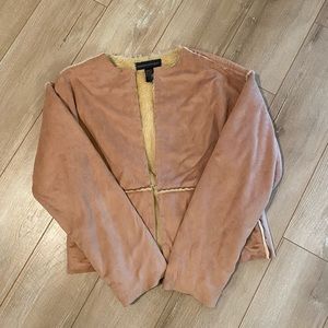 Banana Republic Suede Fur Lined Jacket